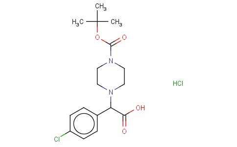 4-[CARBOXY-(4-CHLORO-PHENYL)-METHYL]-PIPERAZINE-1-CARBOXYLIC ACID TERT-BUTYL ESTER HYDROCHLORIDE